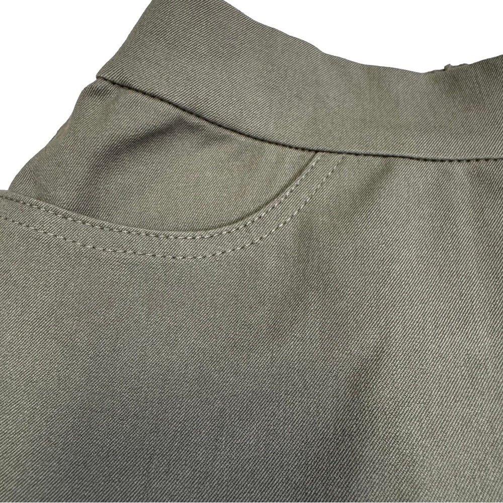 Mizrahi Live! Size 2 Light Olive Green Pull-On Pants Stretch Waist Faux Pockets - Picture 5 of 12